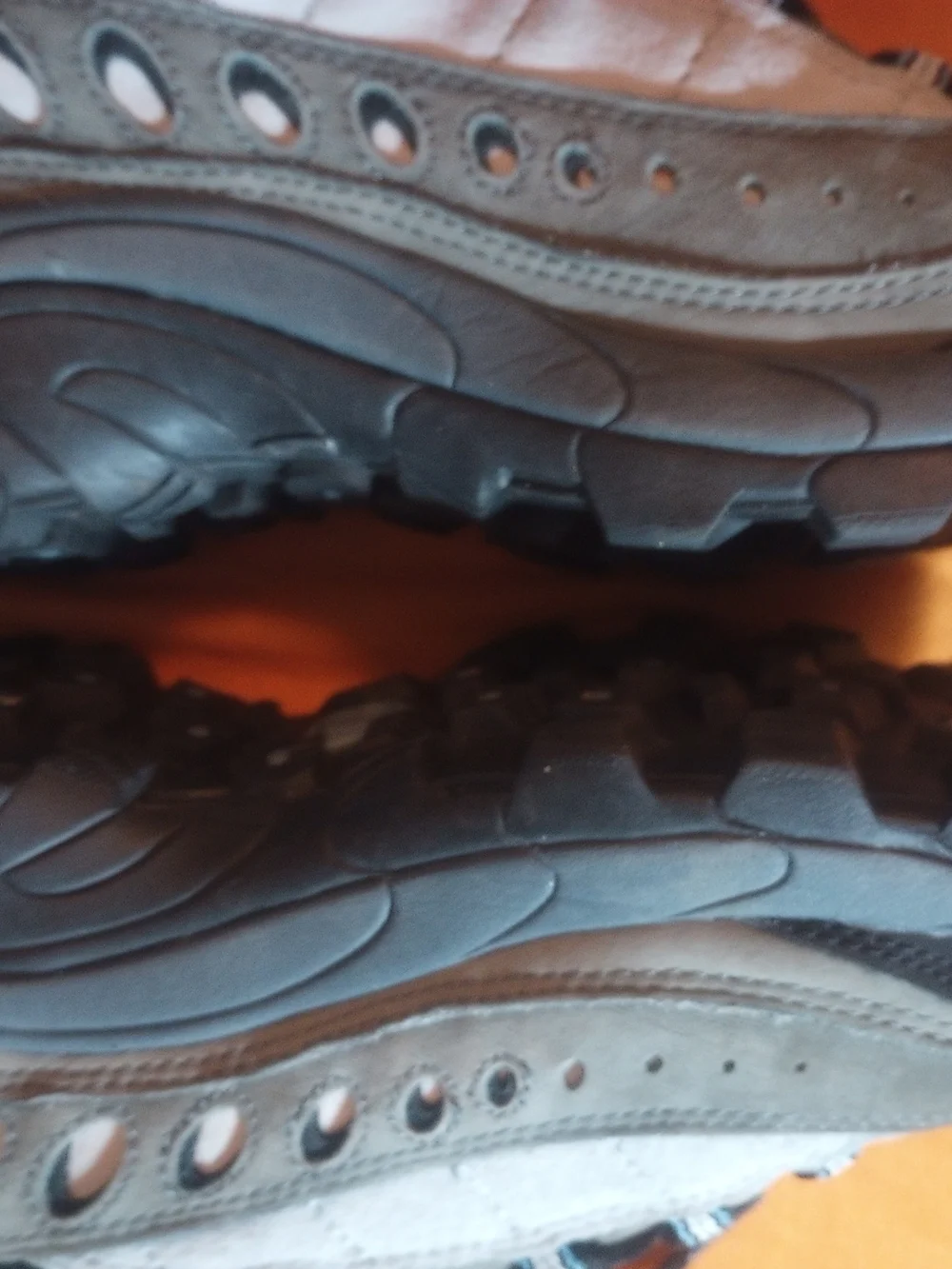 Merrell Lace-Up Hiking Boots in Gray and Black - Picture 8 of 9